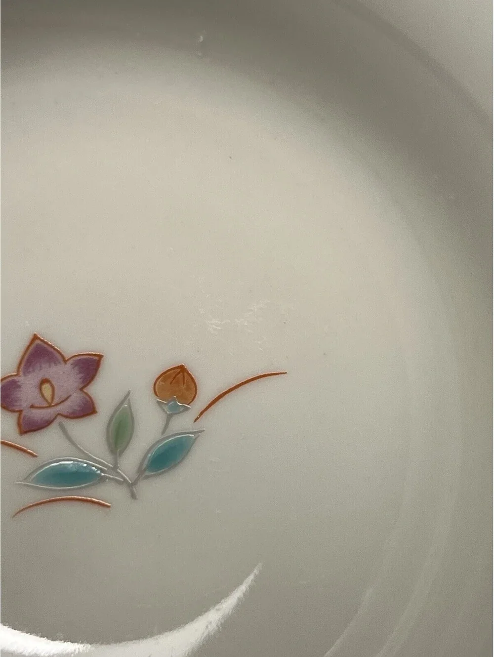 Nishiyama Kiln Arita Japan 1950s 4 Sauce Bowls Dishes Floral Porcelain, 3.5x1.5